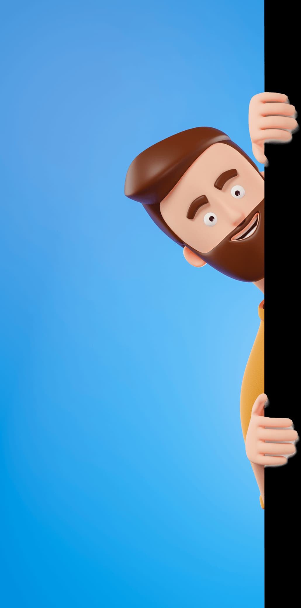 man-behind-wall