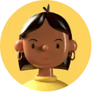 girl in yellow background